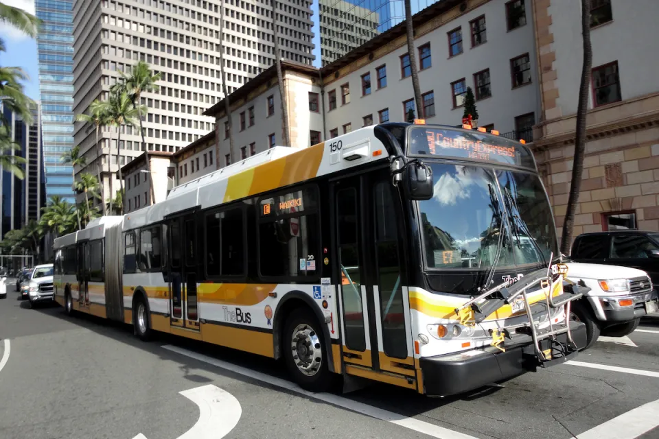 Honolulu public bus.